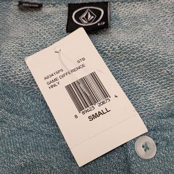 Volcom Henley Sweatshirt Men's size S Long Sleeve Pullover Button NEW NWT - Picture 4 of 10